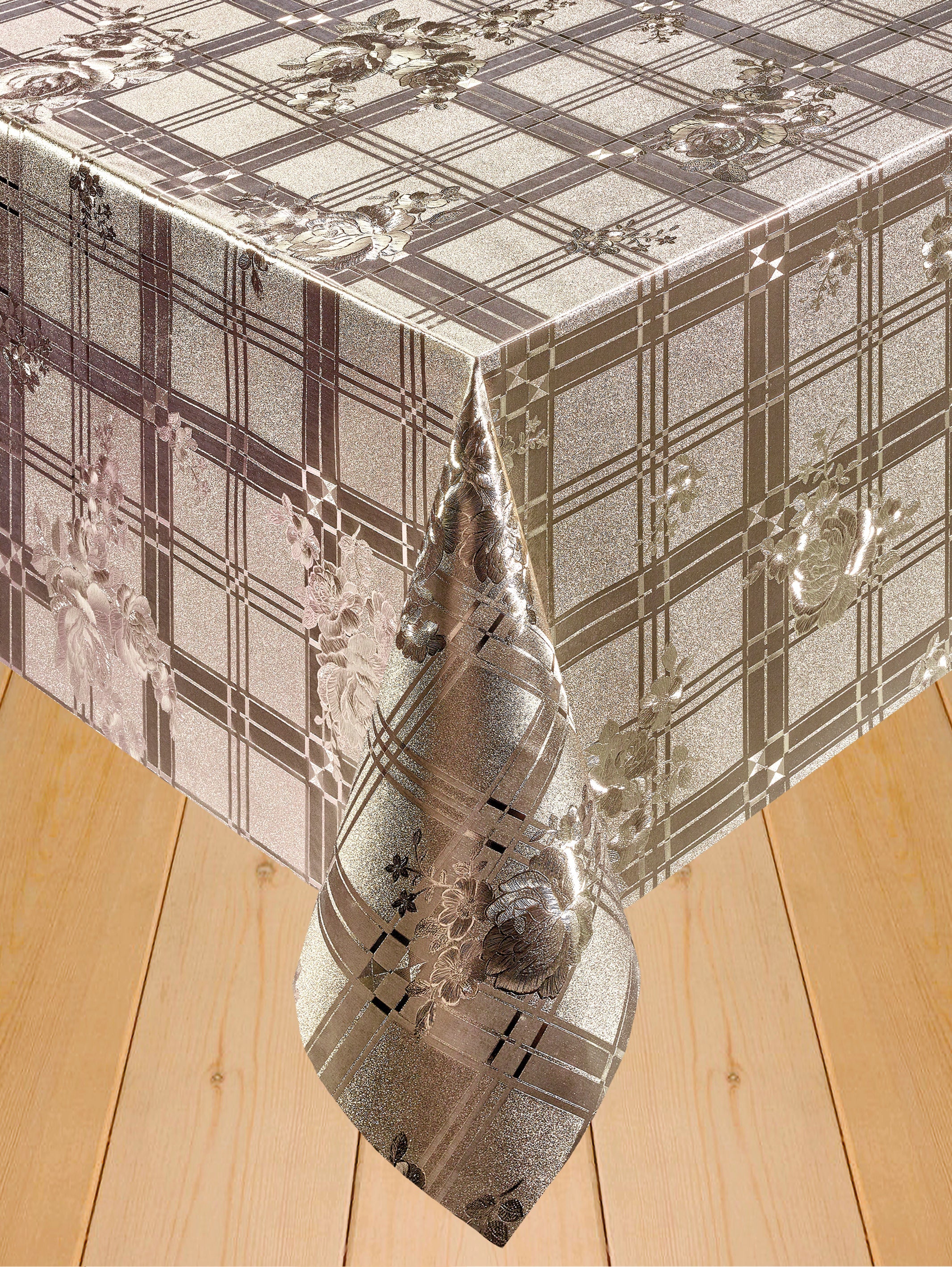 Prémium minőségű viaszos vászon asztalterítő, Gold Star