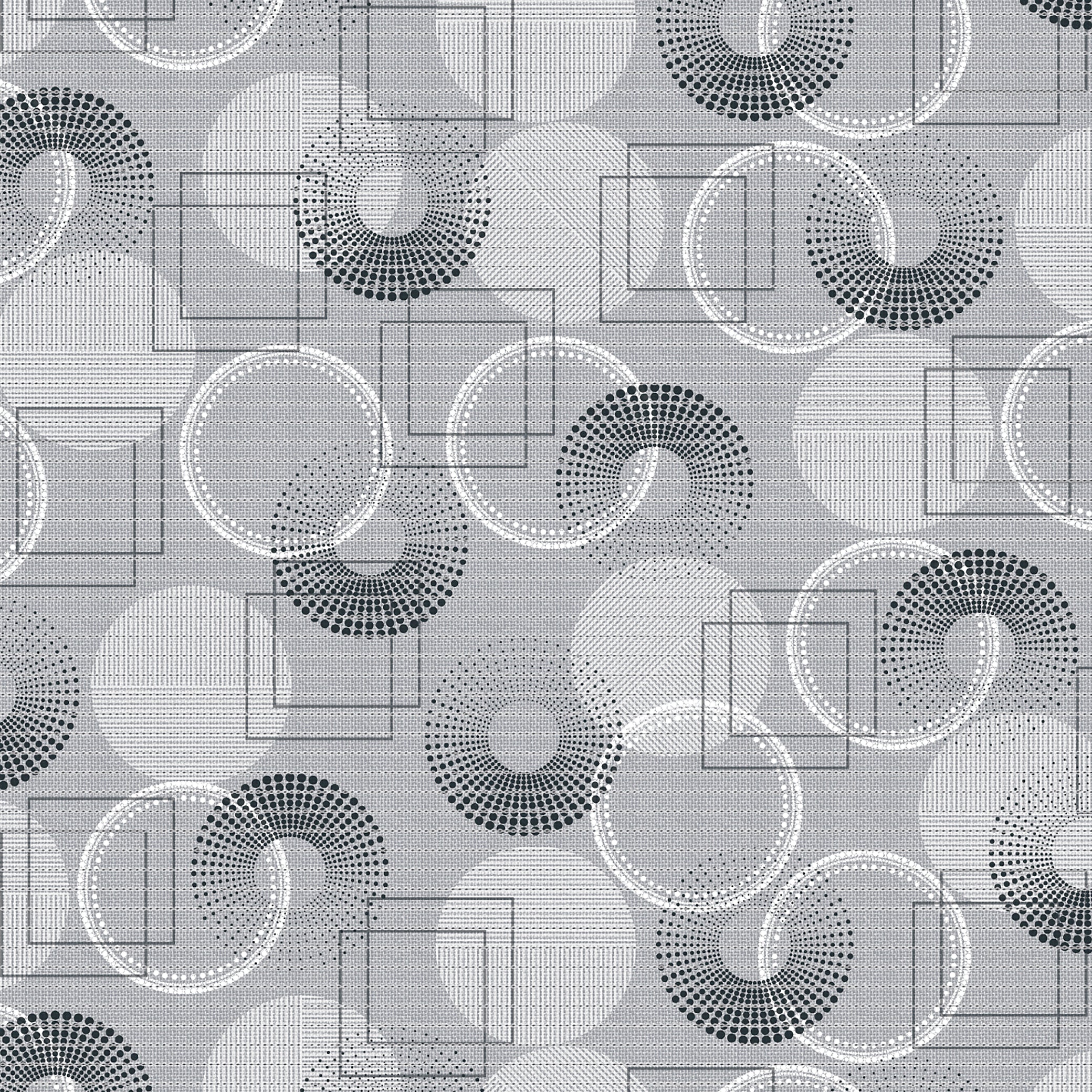 Fürdőszobai habosított pvc szőnyeg, körkörös mintás , 65 cm széles