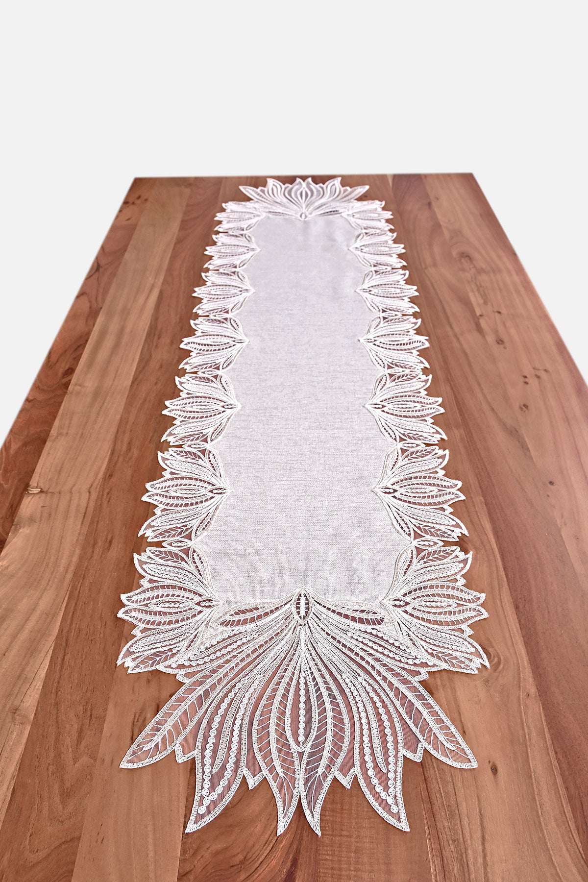 Kaktusz Lüx asztali futó, tört fehér arany szemcsés 40*155 cm