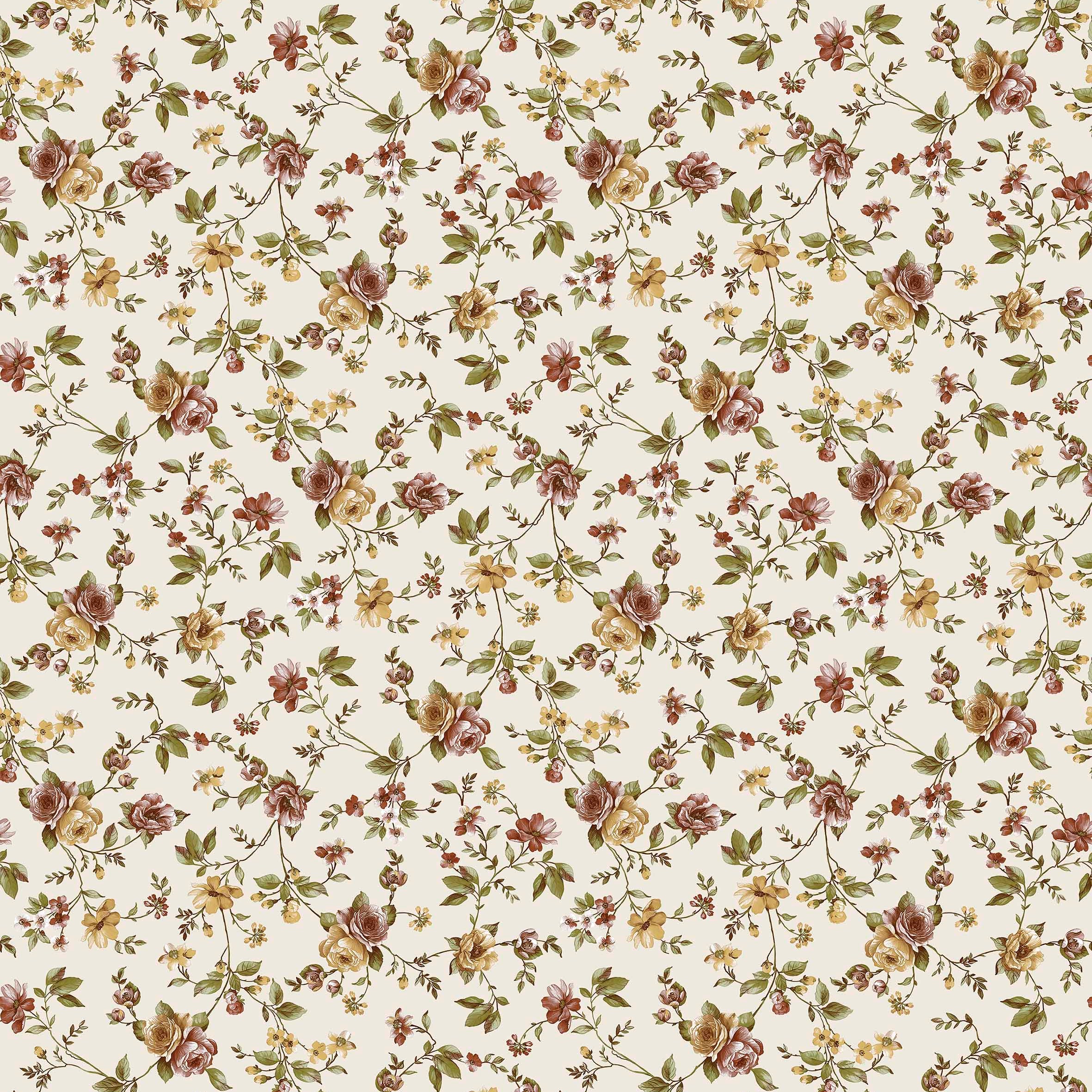 Apró Virág mintás viaszos vászon impregnált Asztalterítő